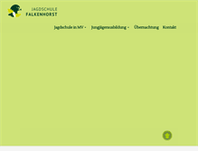 Tablet Screenshot of jagdschule-falkenhorst.de